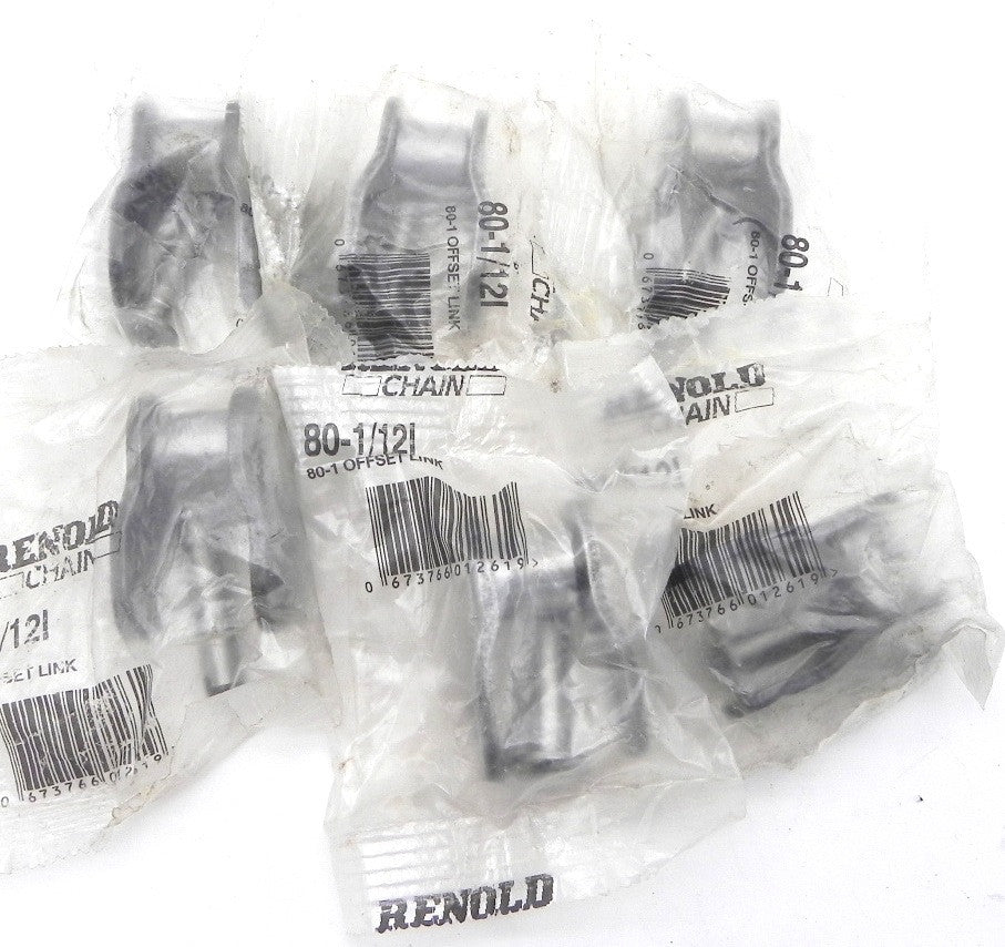 Renold Chain Offset Link 80-1/12I  1" Pitch (Lot of 6) - Advance Operations