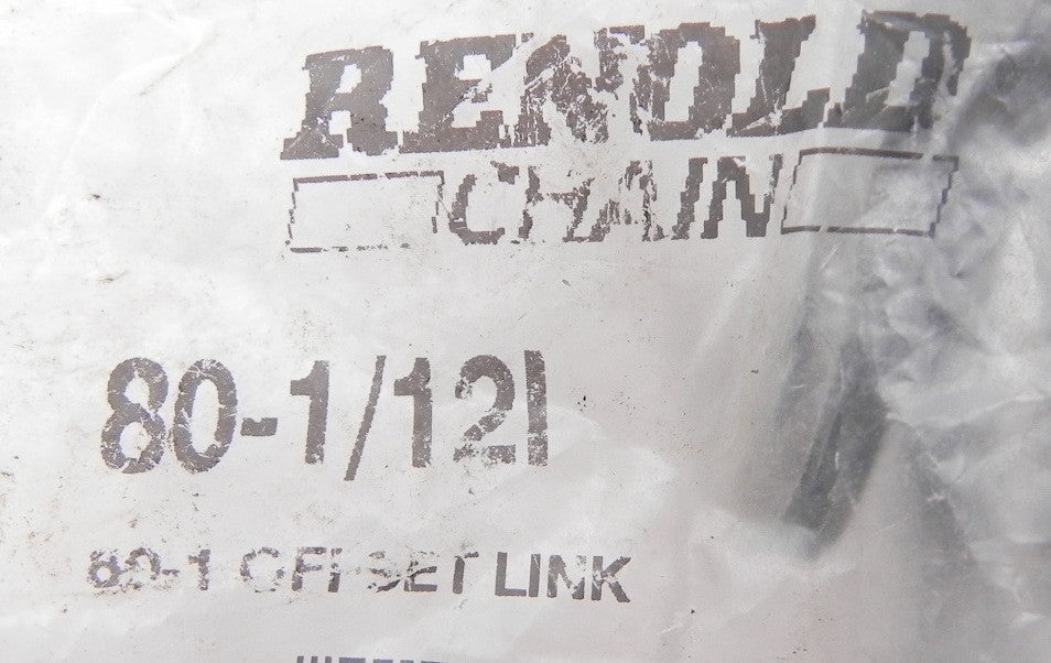 Renold Chain Offset Link 80-1/12I  1" Pitch (Lot of 6) - Advance Operations