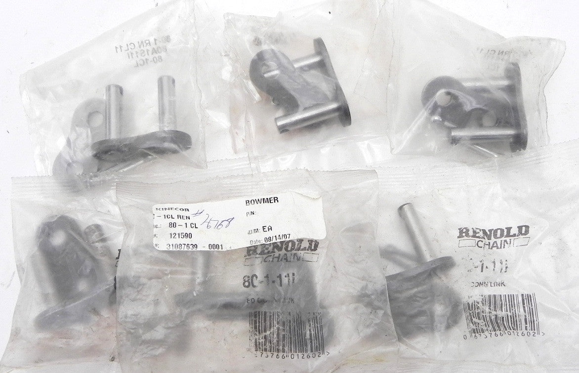 Renold Chain Connecting Link  80-1-11 (Lot of 6) - Advance Operations