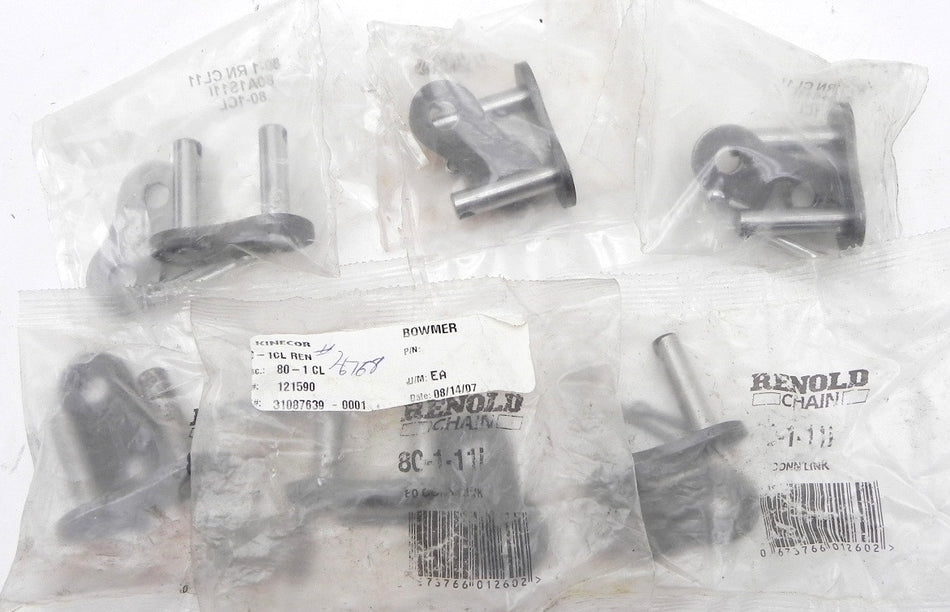 Renold Chain Connecting Link  80-1-11 (Lot of 6) - Advance Operations