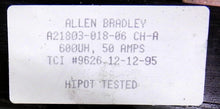 Load image into Gallery viewer, Allen-Bradley Grand Transformer A21803-018-06 50A - Advance Operations
