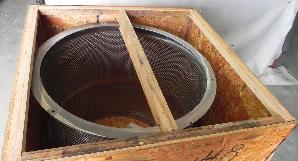 Black Clawson Thermo Tek Screen Basket 6.3mm Holes  M.016148. C-38442 - Advance Operations
