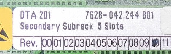 AEG Modicon Secondary SubRack 7628-042.244 801 Rev10 - Advance Operations
