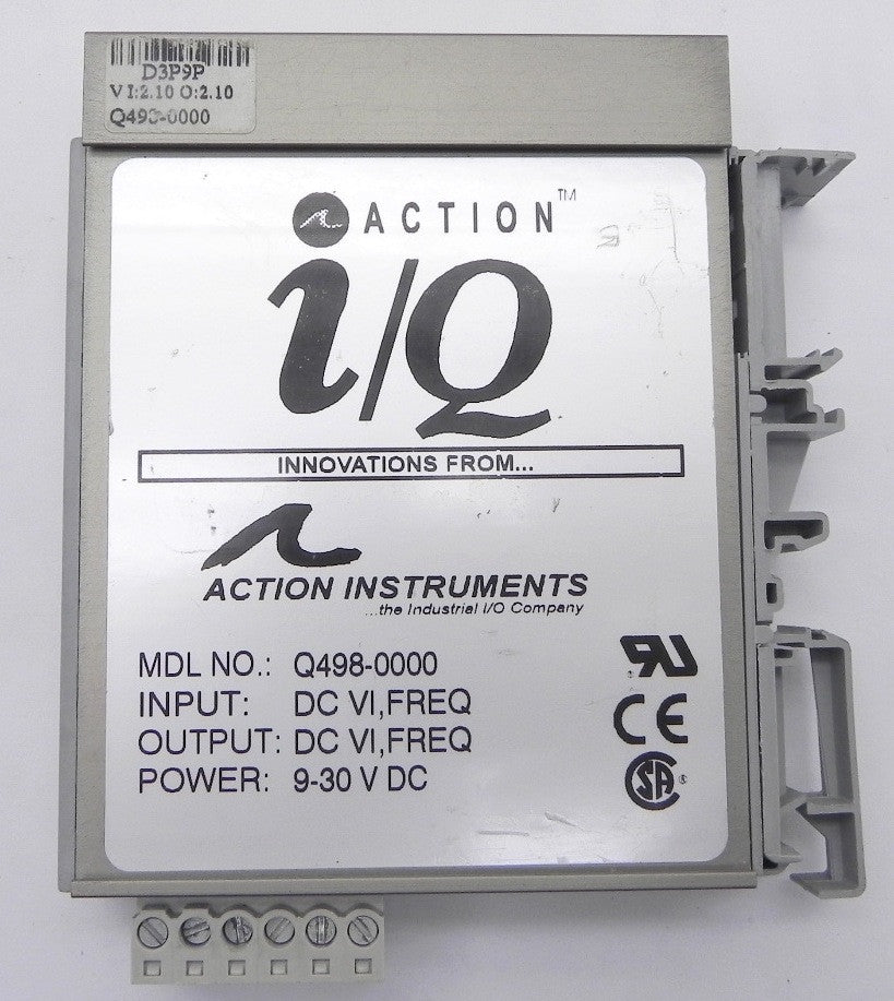 Action Instruments DC Signal Conditioner Q498-0000 - Advance Operations