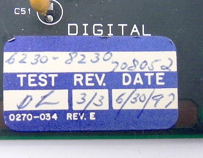 Emerson AC Drive Digital Board 6230-8230 - Advance Operations