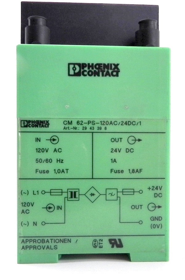 Phoenix Contact Power Supply CM62-PS-120AC/24DC/1 - Advance Operations