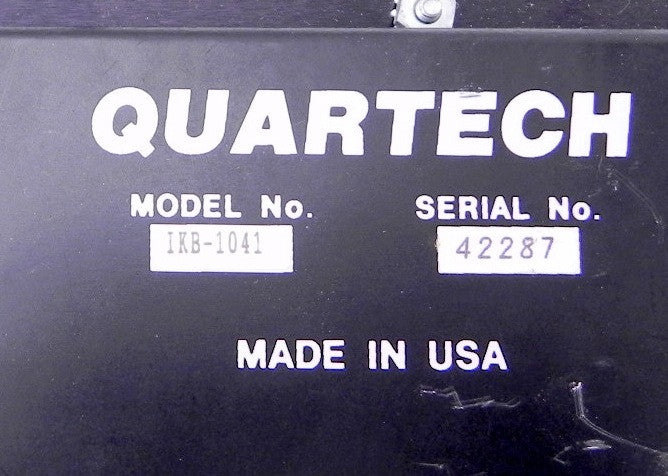 Quartech Panel Mount Keyboard IKB-1041 Used - Advance Operations