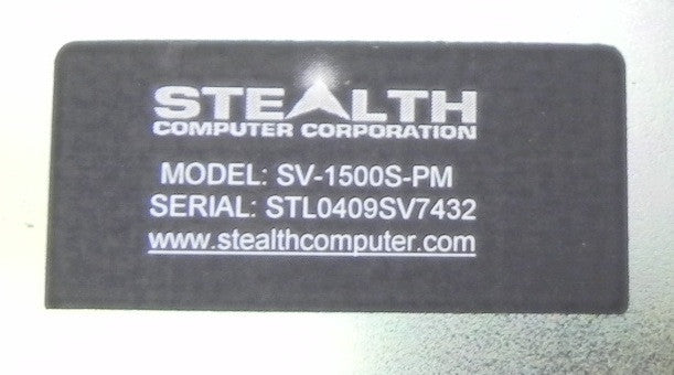 Stealth Panel Mount Monitor 15" SV-1500S-PM - Advance Operations