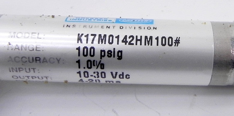 Ashcroft Dresser Transducer K17M0142HM100 100Psig - Advance Operations
