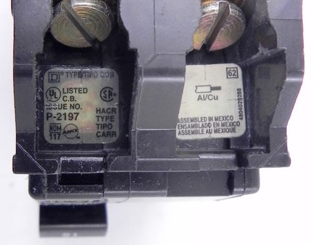 Square D Circuit Breaker Two Pole Q08 15 Amps (2) - Advance Operations