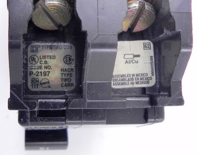 Square D Circuit Breaker Two Pole Q08 15 Amps (2) - Advance Operations