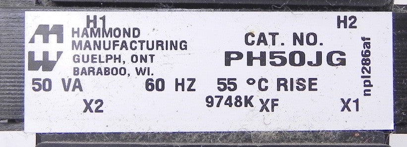 Hammond Transformer PH50JG (Lot of 3) - Advance Operations