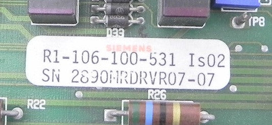 Siemens Power Interface Board R1-106-100-531 IS02 - Advance Operations