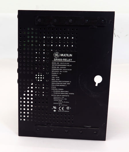 GE Multilin SR469-Relay Case for Model 469-P5-HI-A20 and Other Models - Advance Operations