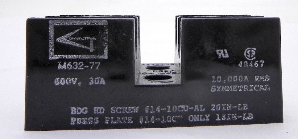 Connectron Fuse Holder M632-77 600V 30A ( Lot of 6) - Advance Operations