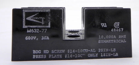 Connectron Fuse Holder M632-77 600V 30A ( Lot of 6) - Advance Operations