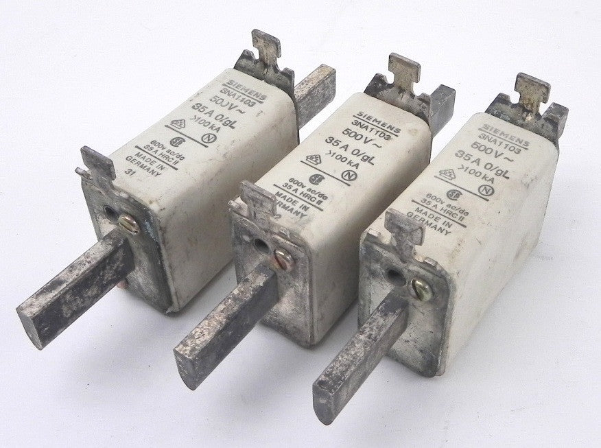 Siemens Fuse 3NA1103 500V 35A (3) - Advance Operations