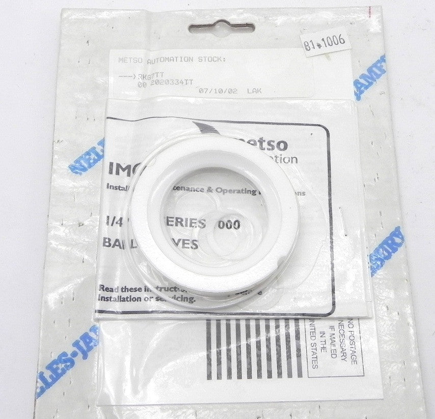 Jamesbury Metso Ball Valve Kit RKG 7 TT IMO-9 - Advance Operations