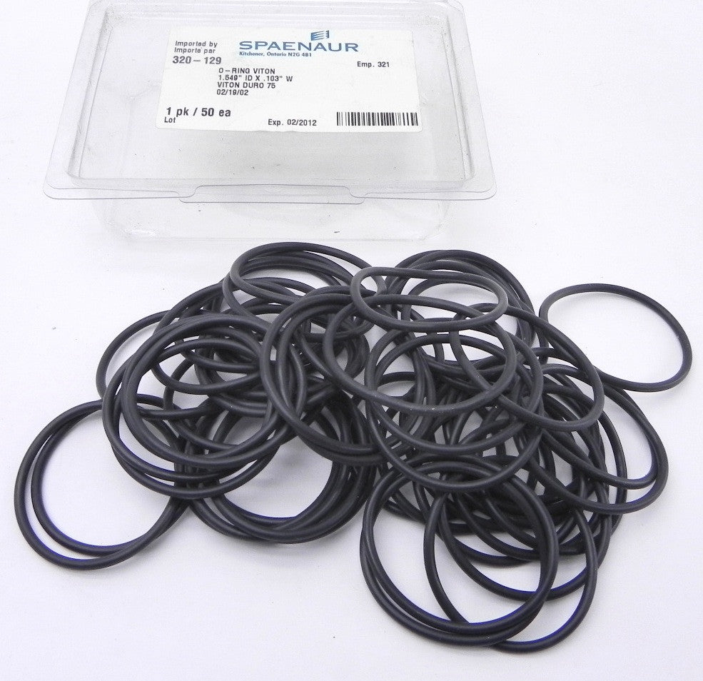 Spaenaur O Ring Viton 75 Duro Black 320-129  (50 Pcs) - Advance Operations
