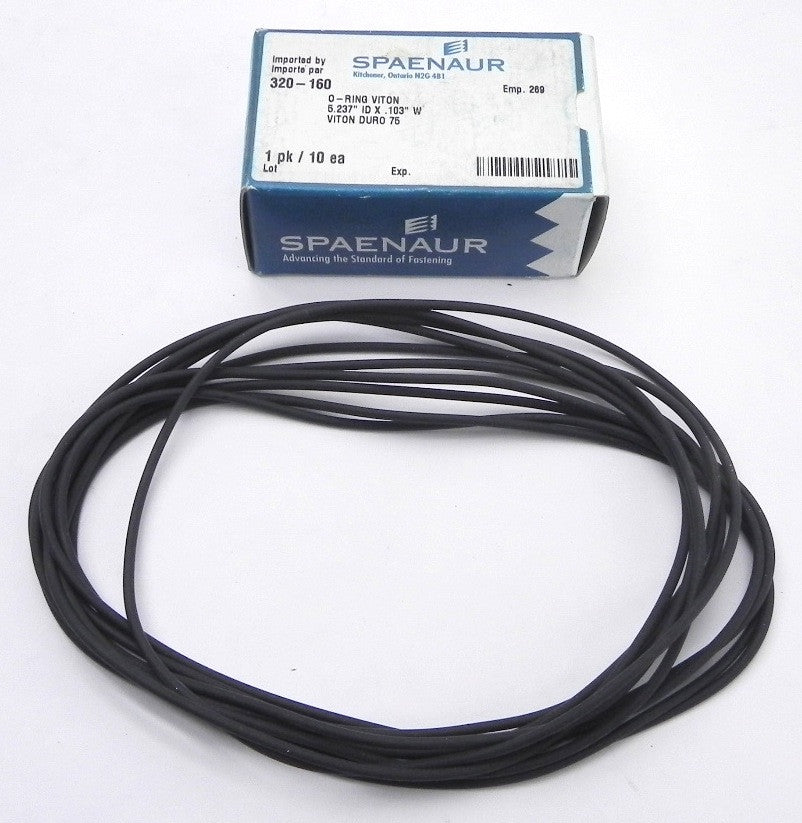Spaenaur O Ring Viton 75 Duro Black 320-160 (10 Pcs) - Advance Operations