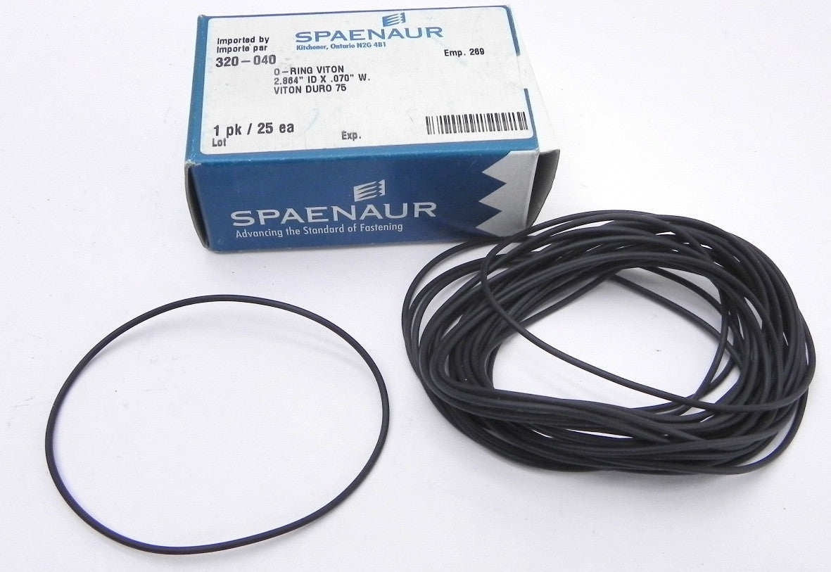 Spaenaur O Ring Viton 75 Duro Black 320-040 (25 Pcs) - Advance Operations