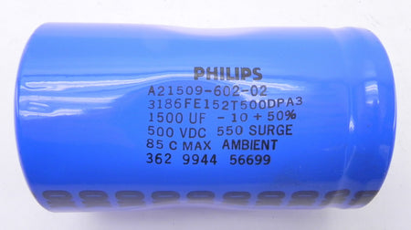 Philips Capacitor A21509-602-02 1500UF 500VDC - Advance Operations