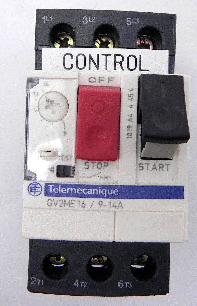 Telemecanique Motor Circuit Breaker GV2ME16 9-14A - Advance Operations