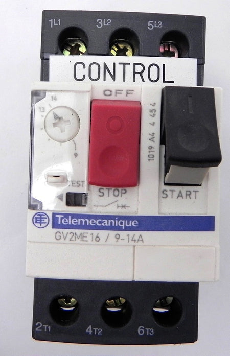 Telemecanique Motor Circuit Breaker GV2ME16 9-14A - Advance Operations