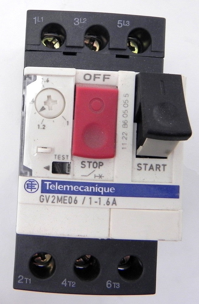 Telemecanique Motor Circuit Breaker GV2ME06 1-1.6A - Advance Operations