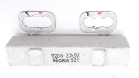 Micron 52T Ceramic Resistor R20W 20KΩJ (Lot of 12) - Advance Operations