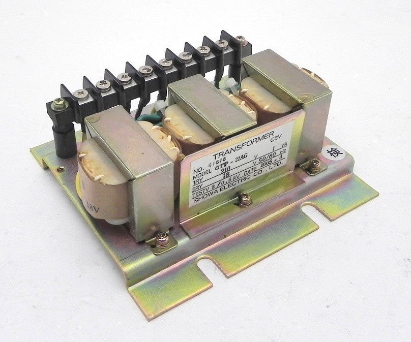 Showa Electric Transformer GTP 21AG - Advance Operations