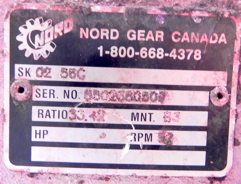 Nord Gear Speed Reducer SK 02 56C Ratio 33.42 - Advance Operations