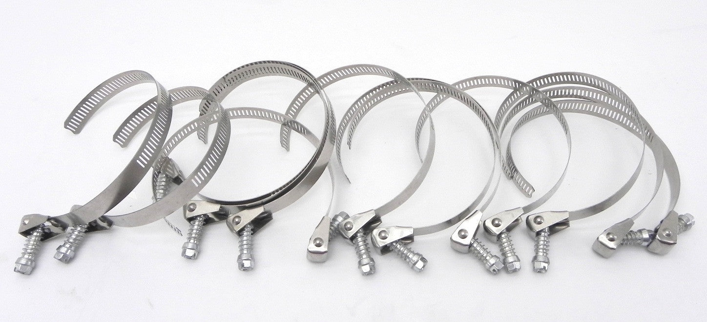 Stainless Steel Hose Clamp 2-3/4" Dia (Lot of 13) - Advance Operations