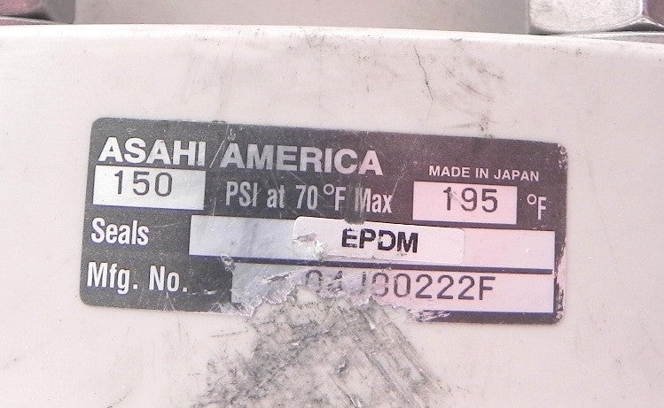 Asahi Diaphragm Valve Type 14 EPDM Seal 04J00222F 4" - Advance Operations