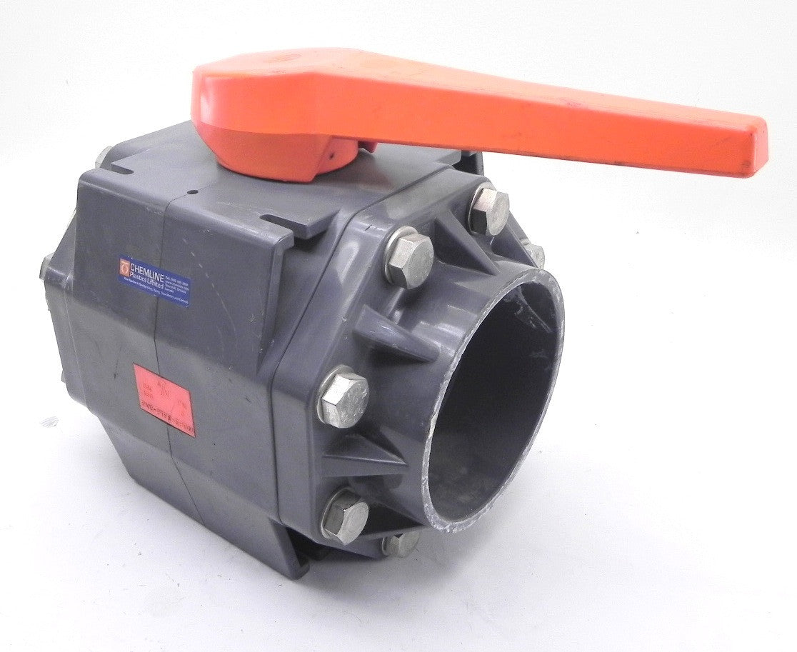 Chemline HC Series High Capacity Ball Valve Socket Ends 6" DN150 PVC-PTFE-EPDM - Advance Operations