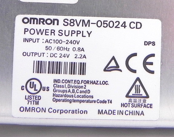 Omron Power Supply SV8M-05024 CD - Advance Operations