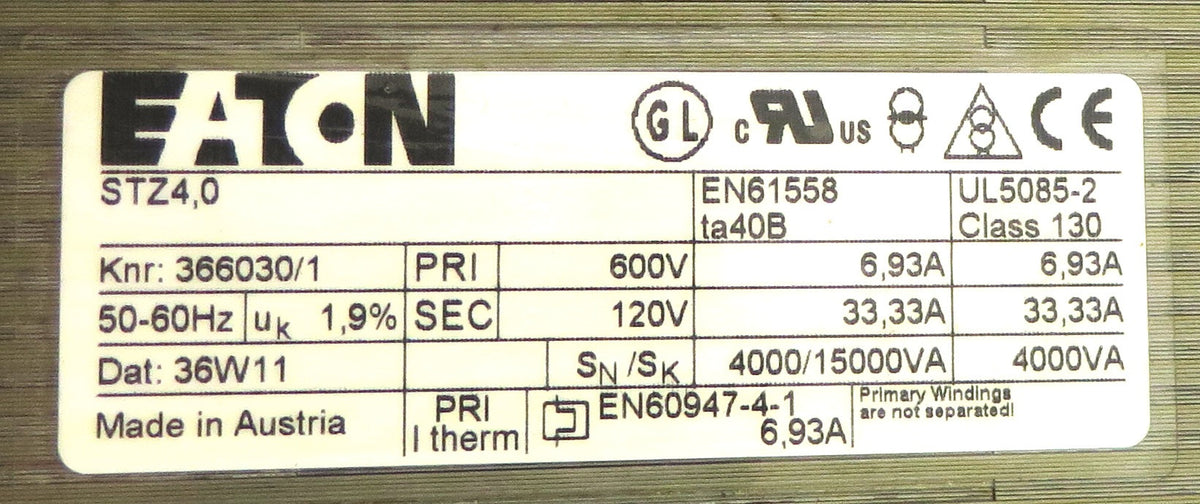 Eaton Transformer EN60947-4-1 STI 4.0 - Advance Operations