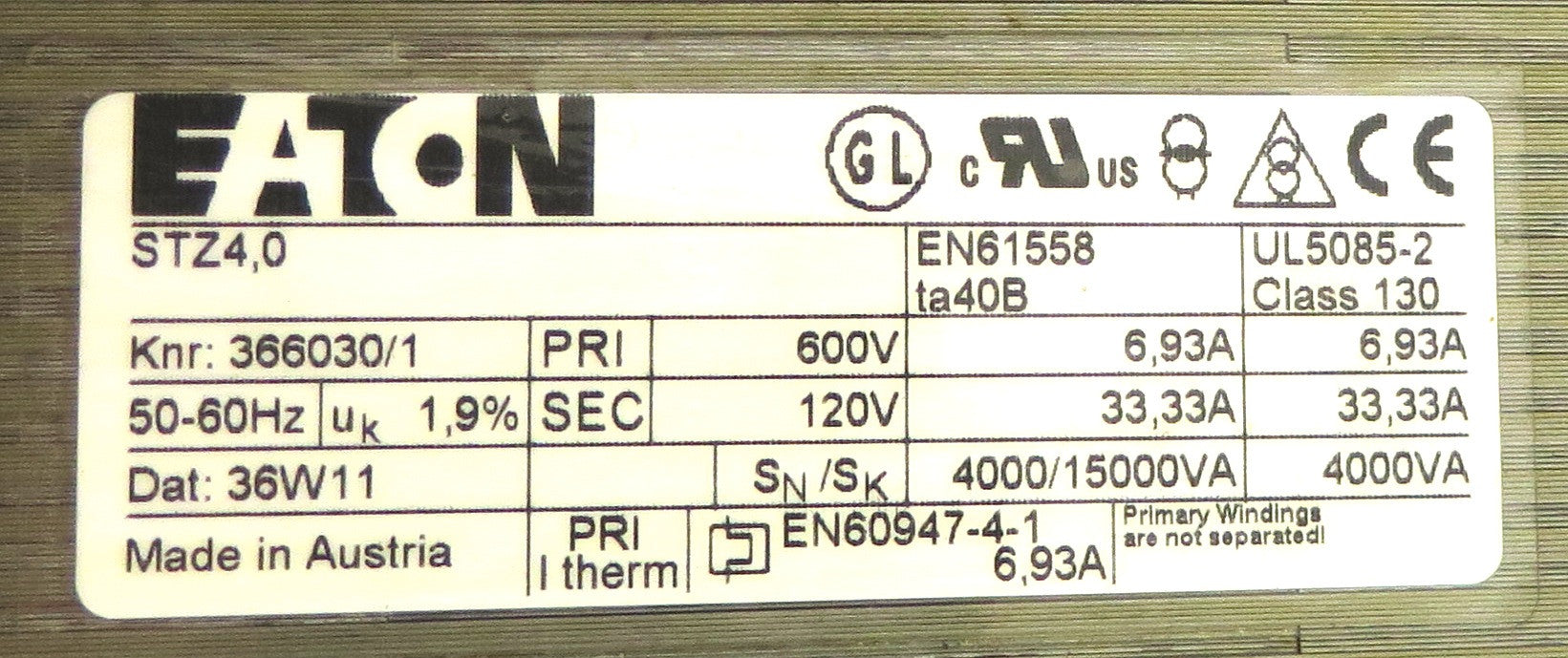 Eaton Transformer EN60947-4-1 STI 4.0 - Advance Operations