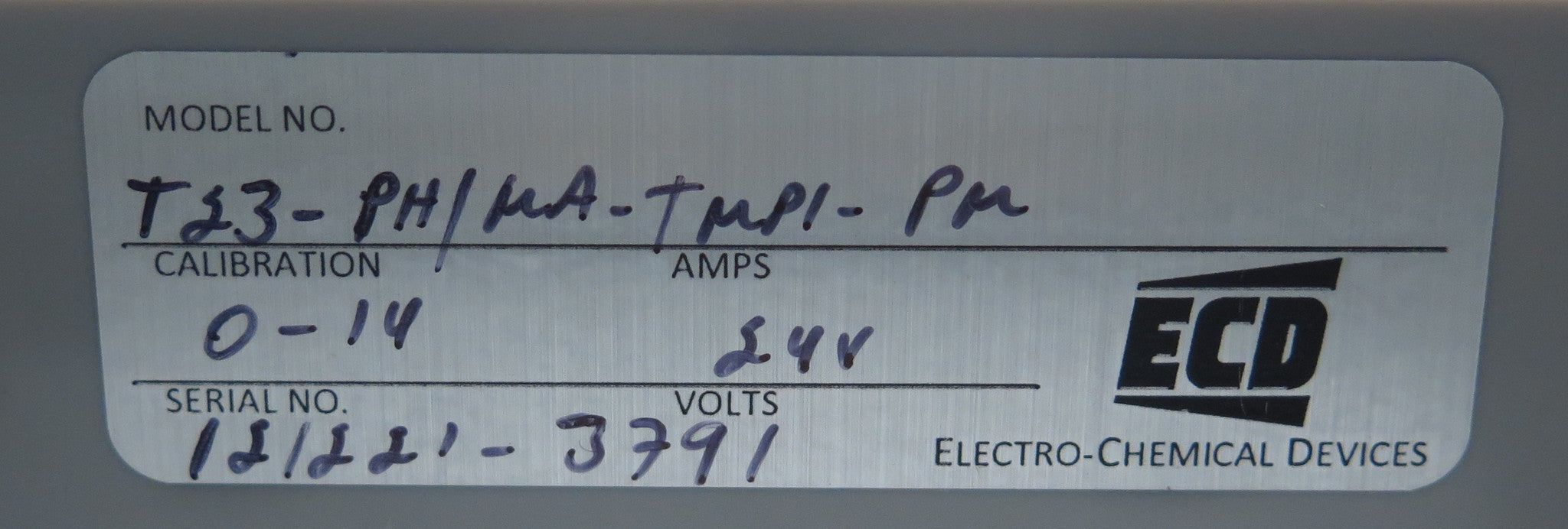 E.C.D. T23 Transmitter T23-PH/MA-TMP1-PM - Advance Operations