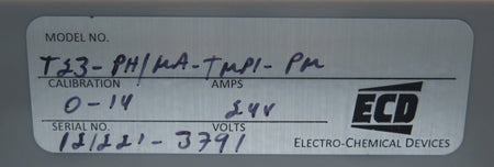 E.C.D. T23 Transmitter T23-PH/MA-TMP1-PM - Advance Operations