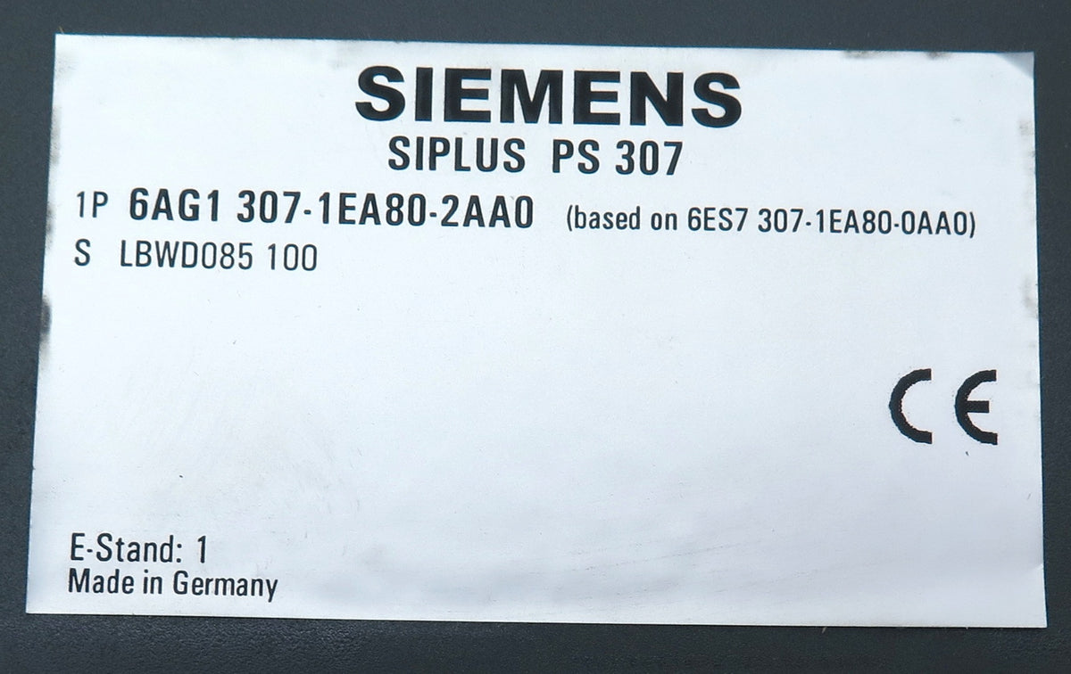 Siemens Siplus PS 307 6AG1 307-1EA80-2AA0 - Advance Operations