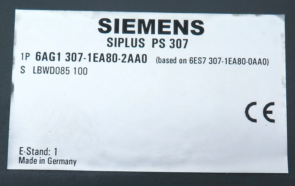 Siemens Siplus PS 307 6AG1 307-1EA80-2AA0 - Advance Operations