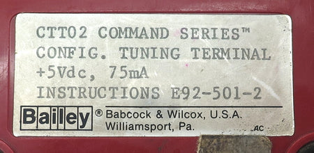 Bailey Configuration Tuning Terminal CTT02 - Advance Operations