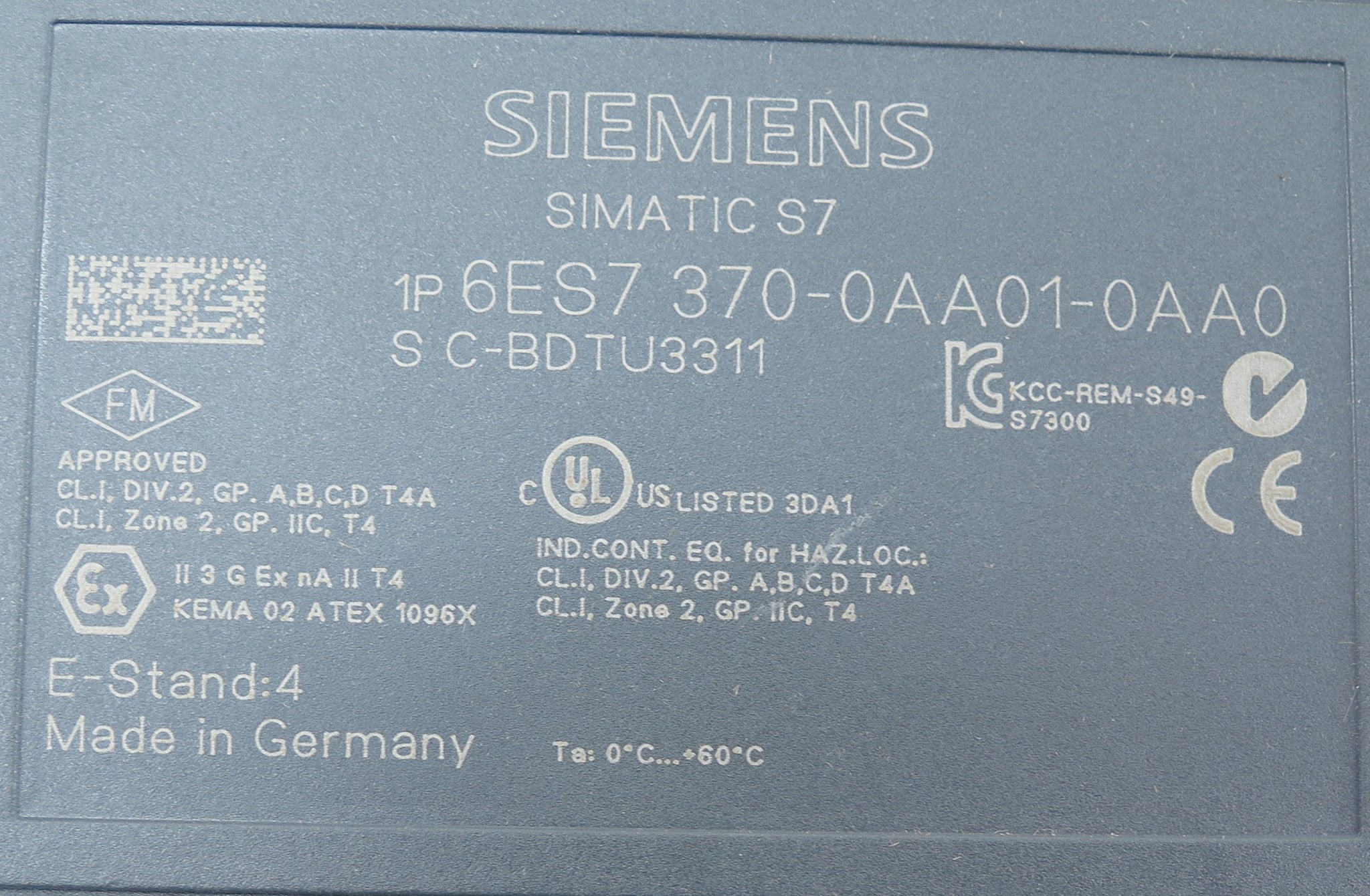 Siemens Dummy Module 6ES7 370-0AA01-0AA0 (3) - Advance Operations