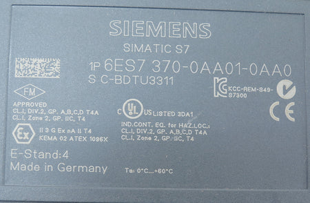 Siemens Dummy Module 6ES7 370-0AA01-0AA0 (3) - Advance Operations