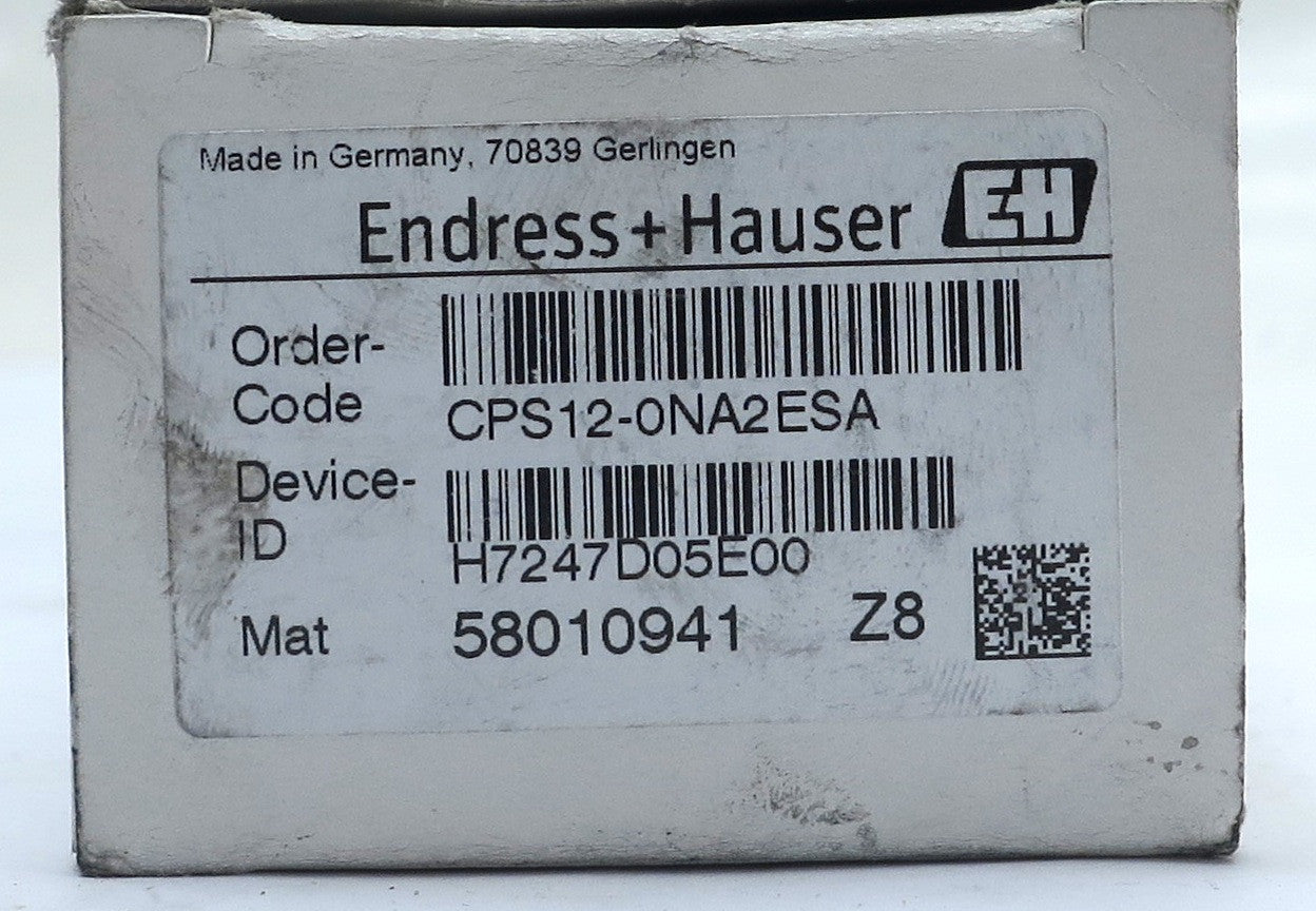 Endress+Hauser Orbisint pH Sensor CPS12-0NA2ESA - Advance Operations