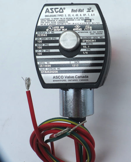 Asco Red-Hat Solenoid Valve EF8262H208  1/4" - Advance Operations
