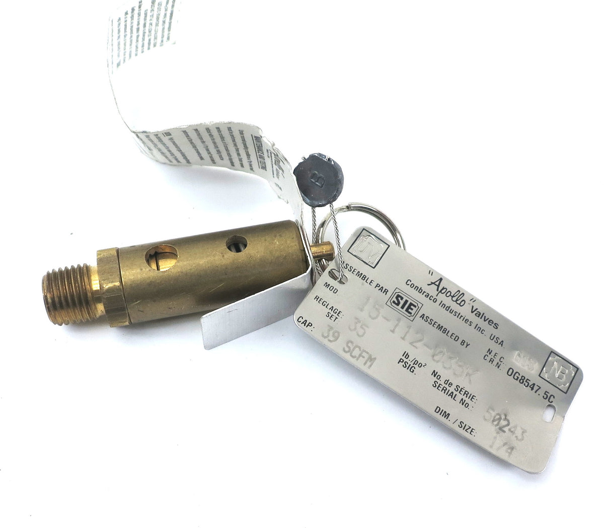 Apollo Pressure Relief Valve 15-112-035K 1/4" Npt - Advance Operations