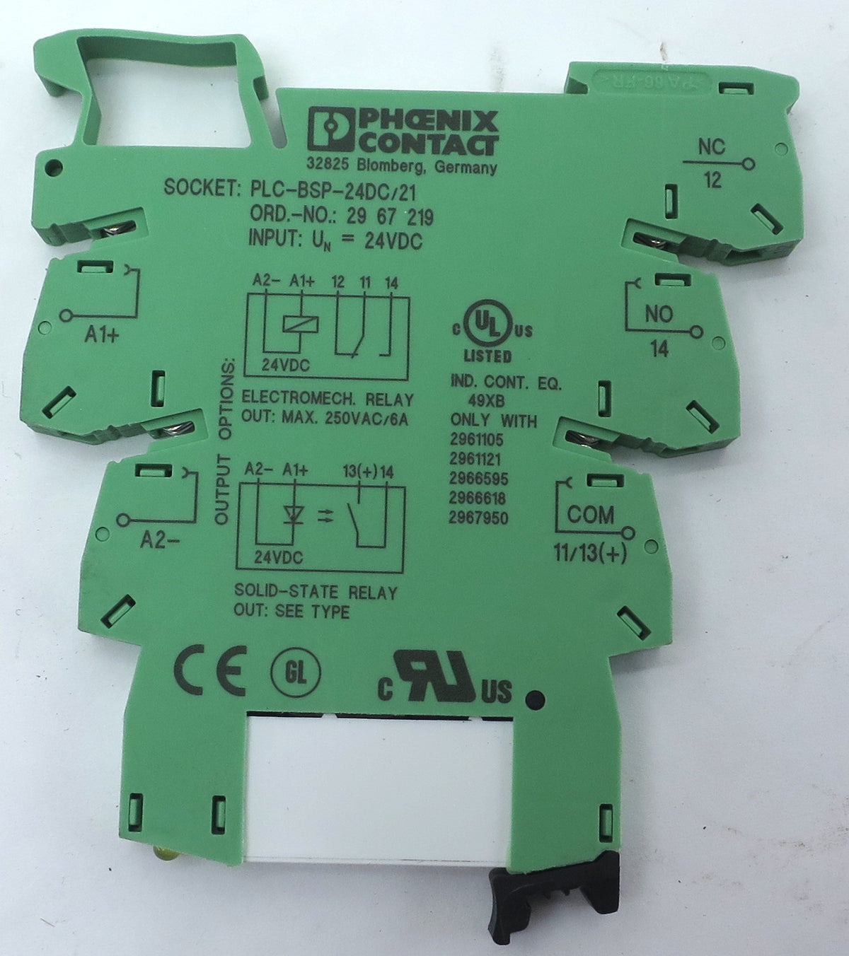 Phoenix Contact Terminal Block PLC-BSP-24DC/21 (5) - Advance Operations