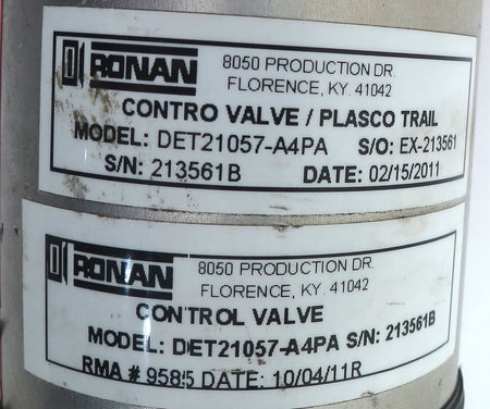 Ronan Density Detector DET21057-A4PA - Advance Operations